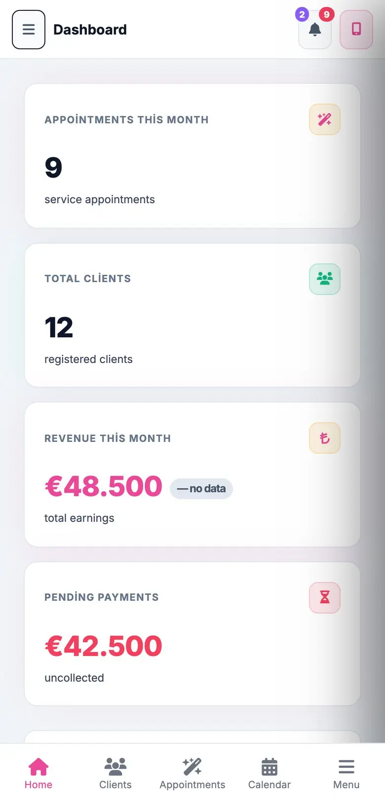 Mobile view