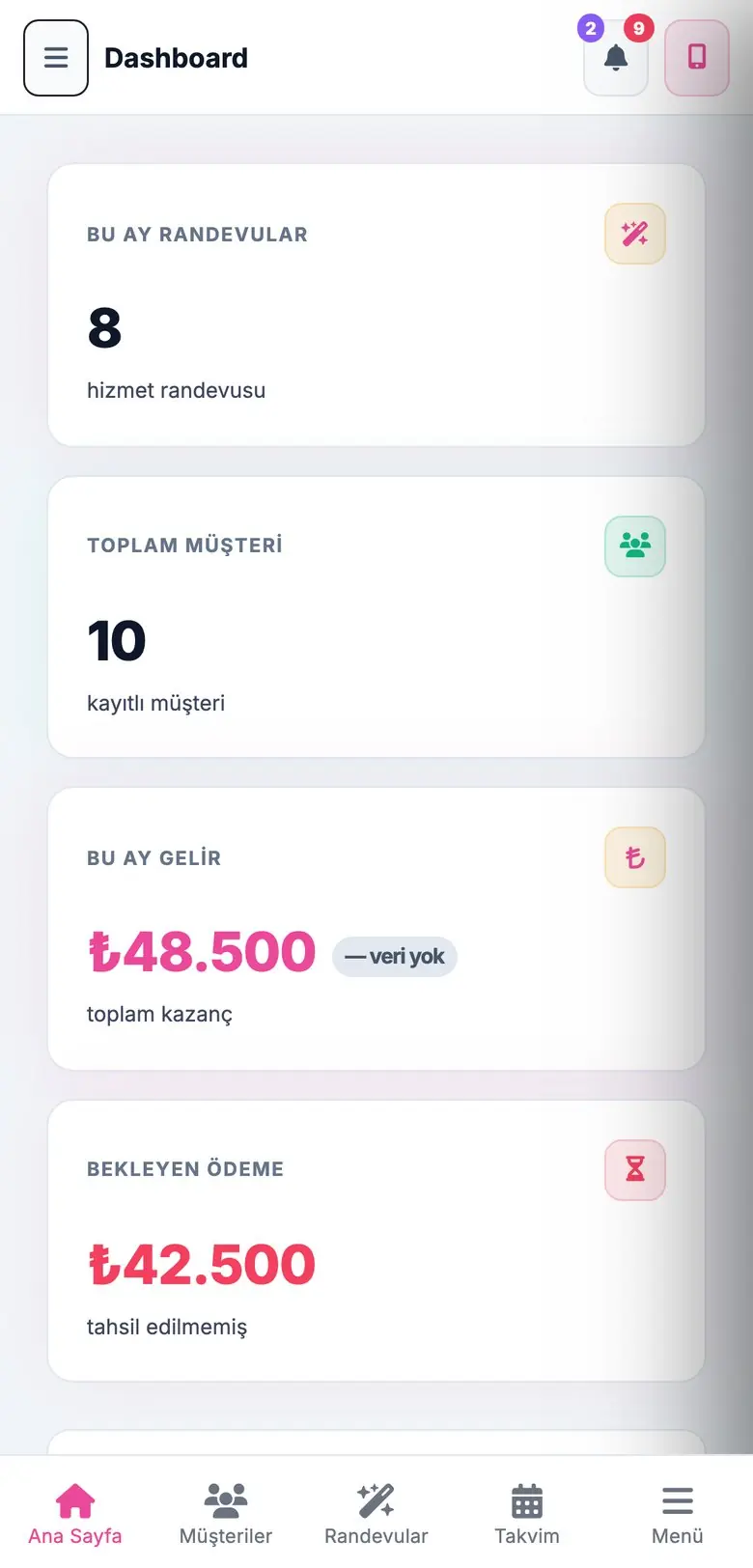 Mobil görünüm
